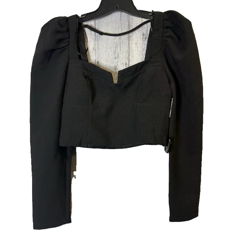 Top Long Sleeve By Dobe In Black, Size: L Monochromatic All