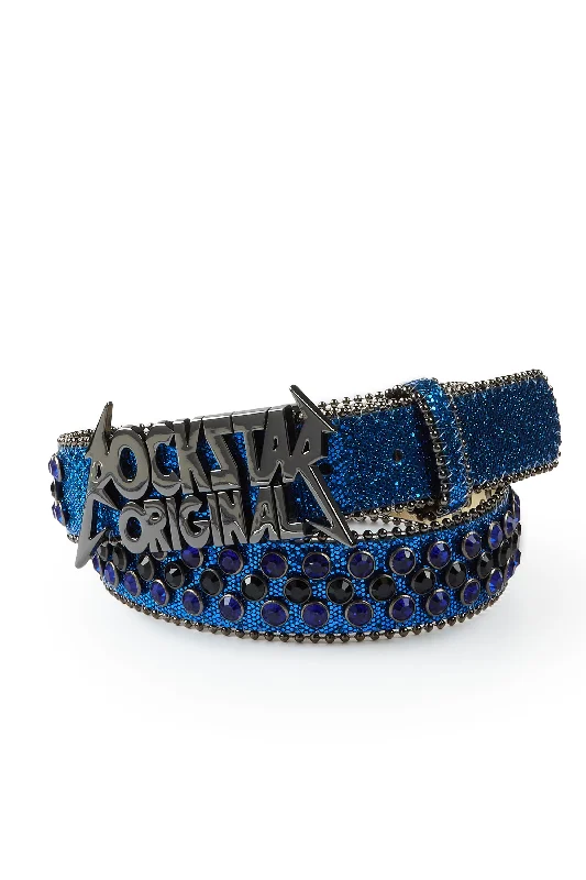 Silas Rockstar Logo Belt- Royal Blue Dynamic Men's High