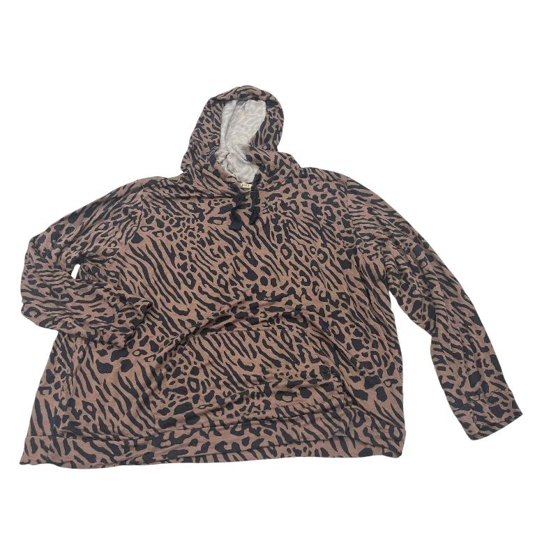 ANIMAL PRINT TOP LS by CLOTHES MENTOR Size:XL Street