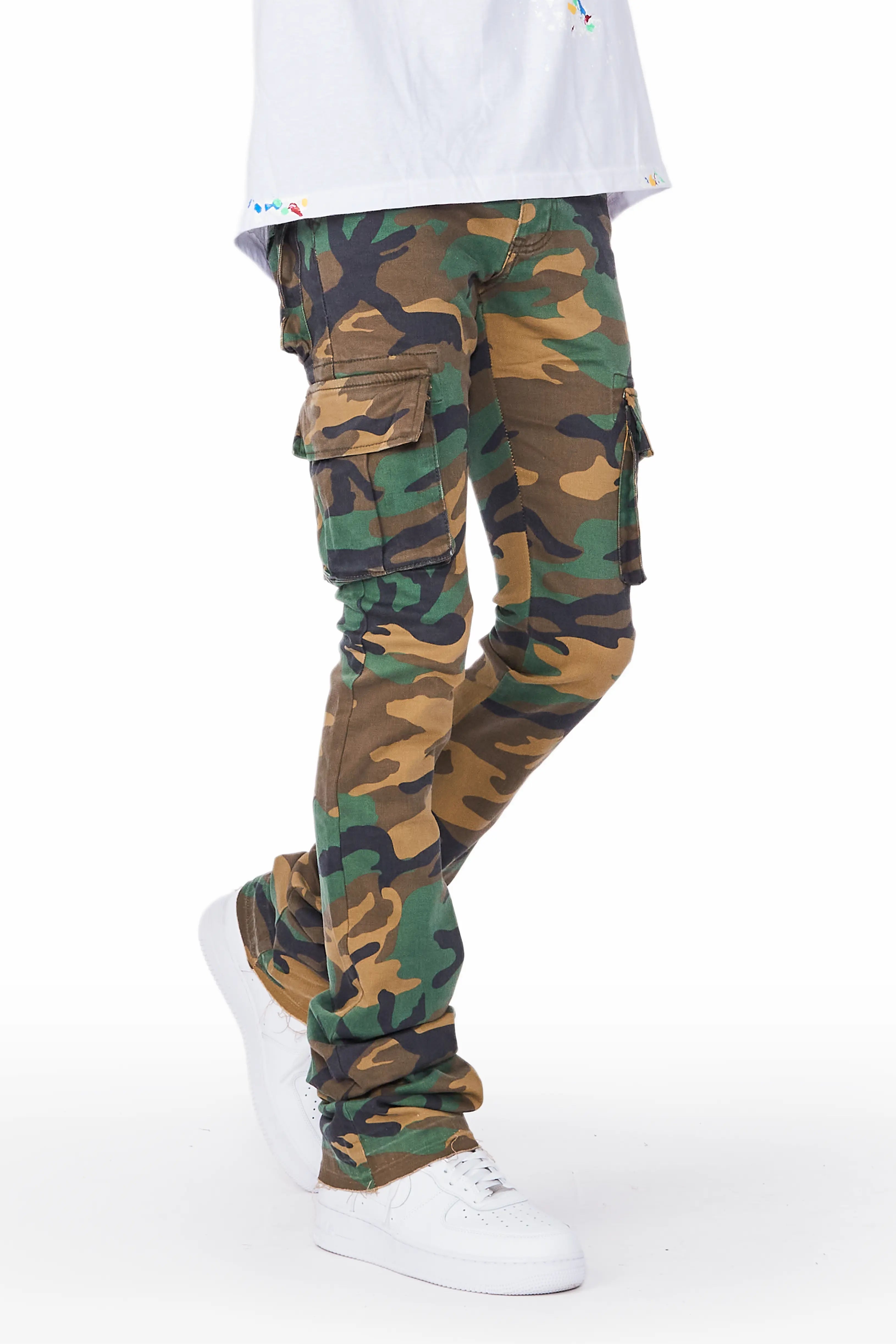 Kirrem Camo Super Stacked Flare Jean Rugged Men's Outdoor 