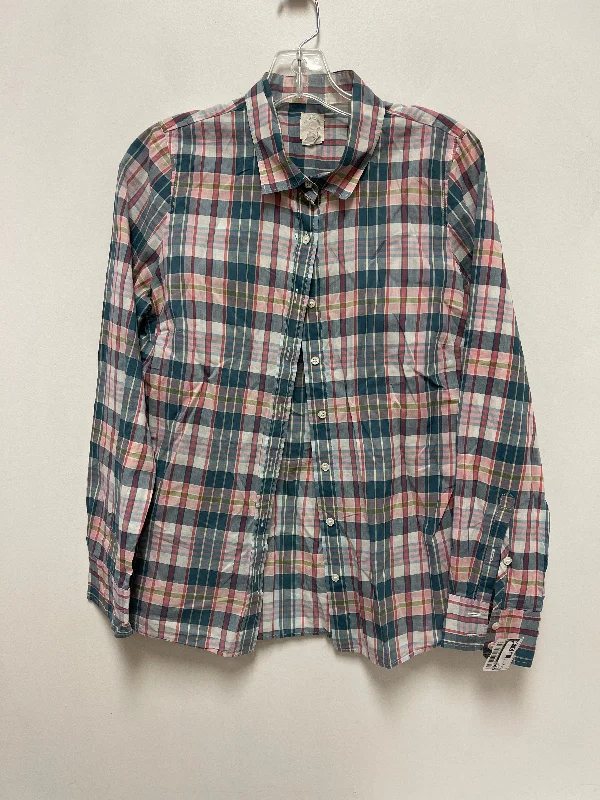 Top Long Sleeve By J. Crew In Blue, Size: M Practical Men's Quick