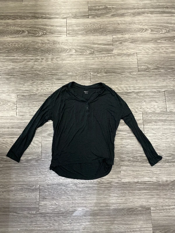 Top Long Sleeve By Merona In Black, Size: 3x Minimalist Men's Casual 