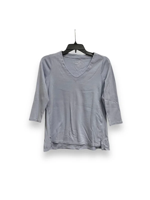 Top 3/4 Sleeve Basic By J. Jill In Blue, Size: Xs Tailored