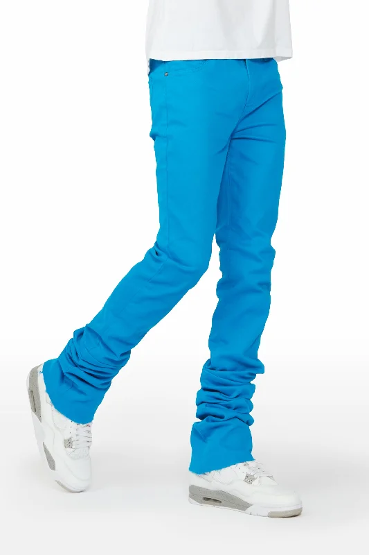 Benett Turquoise Super Stacked Flare Jean Dynamic Men's Glow