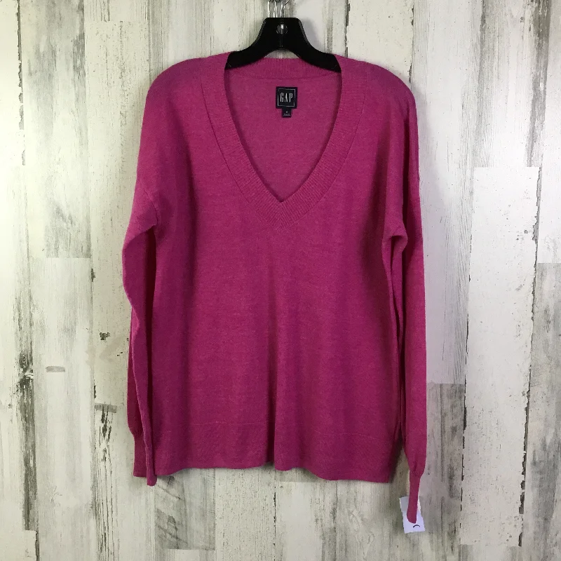 Top Long Sleeve By Gap In Pink, Size: M Tailored