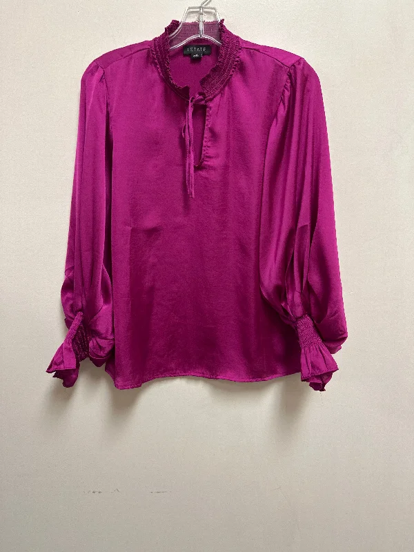 Top Long Sleeve By 1.state In Purple, Size: M Practical Men's Quick