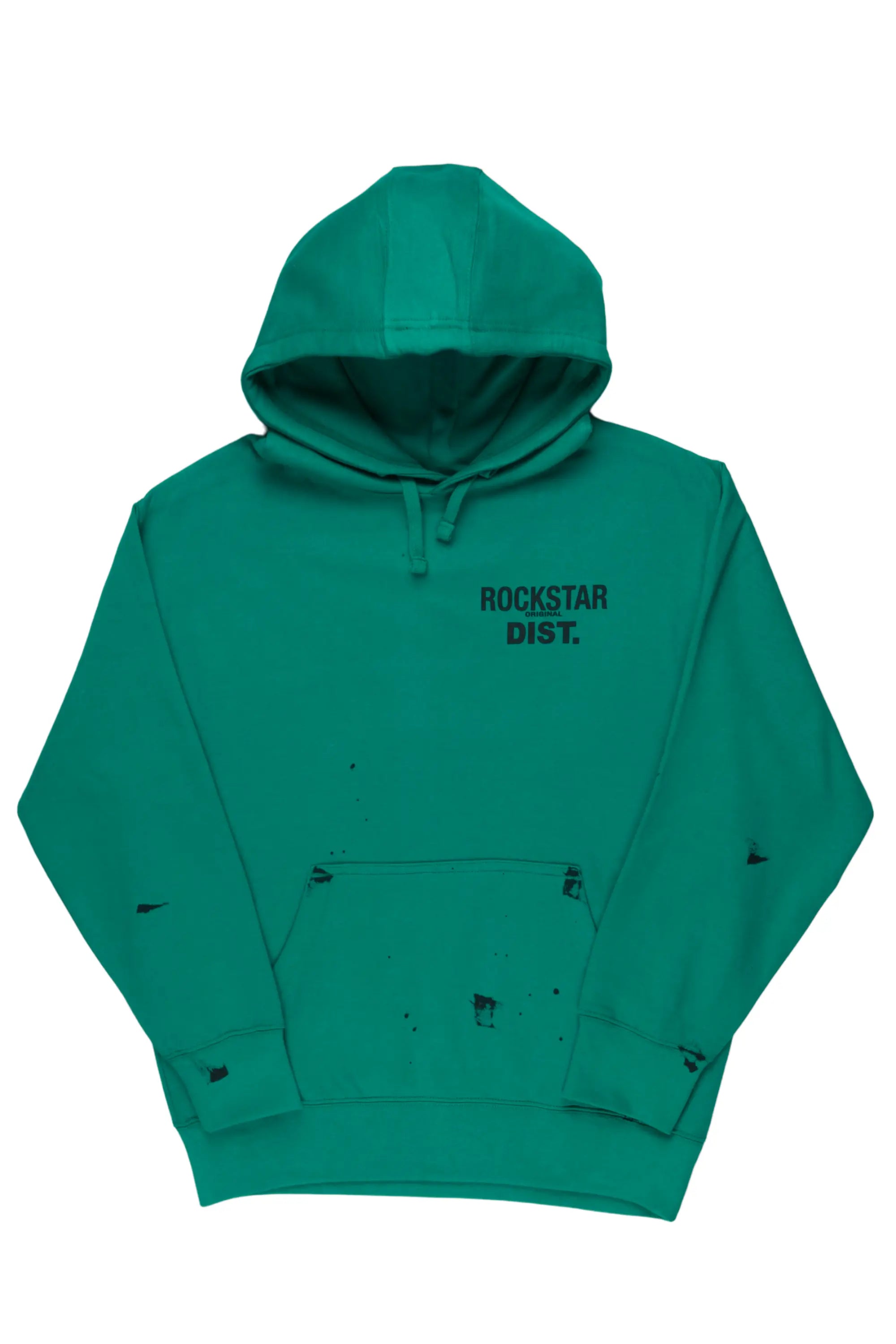 Raffer Green Graphic Hoodie Practical Men's Quick