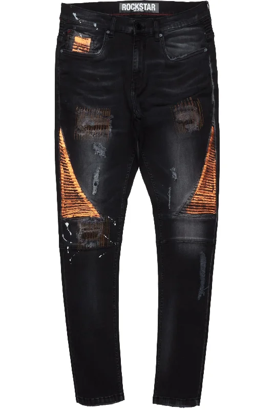 Lionel Dark Grey Biker Slim Fit Jean Bold Men's Animal