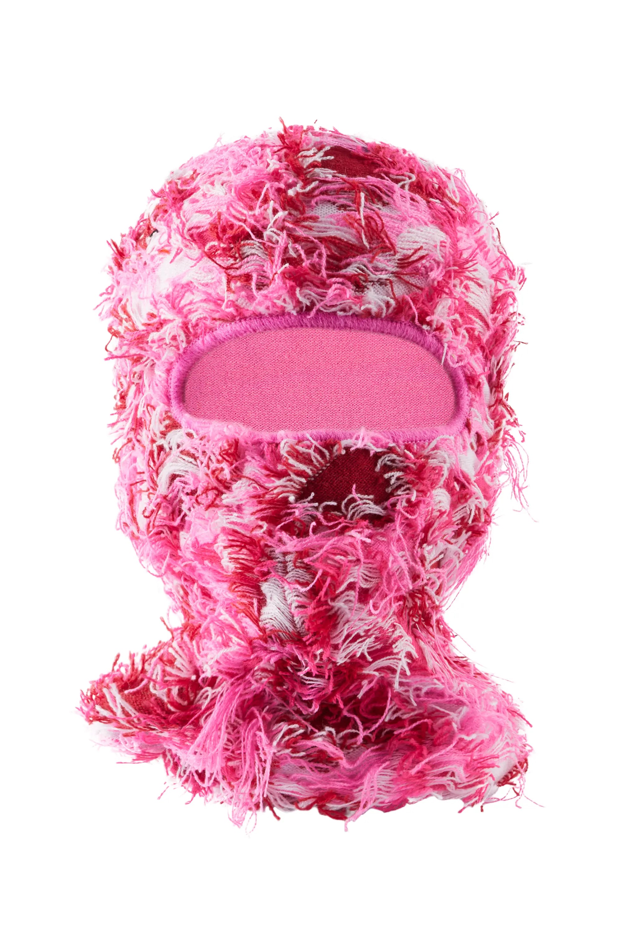 Boys Otto Pink Fuzzy Ski Mask Vintage Men's 1970S Disco