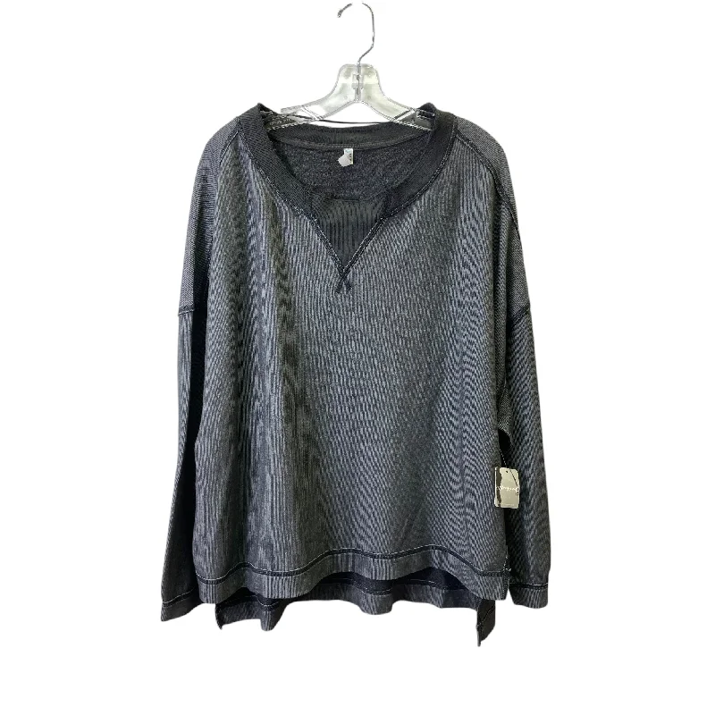 Top Ls By Free People In Grey, Size:L Cool Men's Distressed