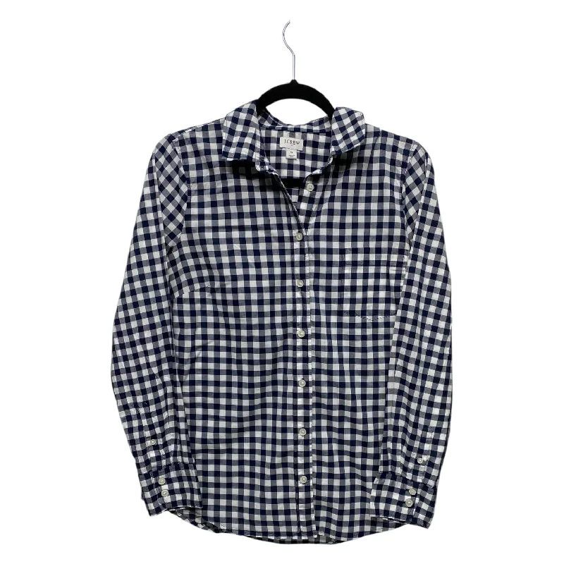 Top Long Sleeve By J. Crew In Checkered Pattern, Size: S Tough Men's Tactical