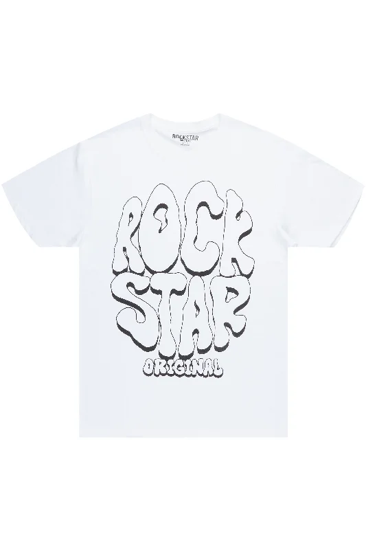 Teagan White Oversized Tee Youthful Men's Pop