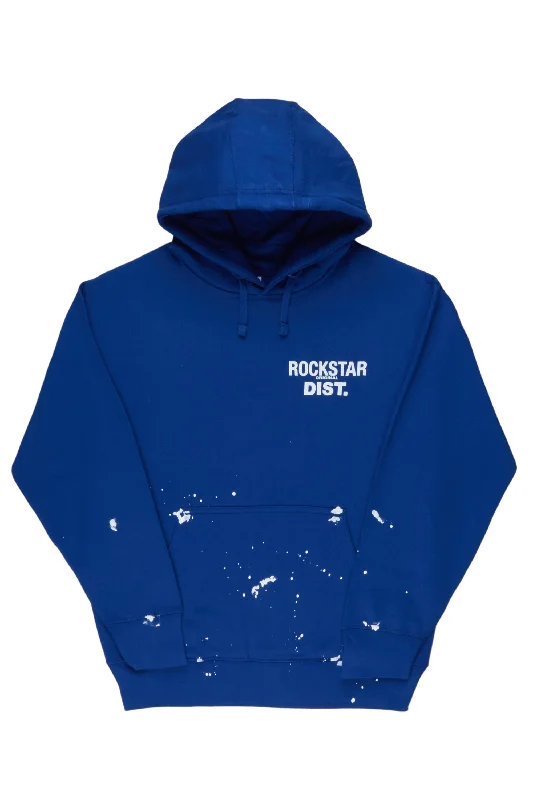 Raffer Royal Blue Graphic Hoodie Stylish Men's Neon