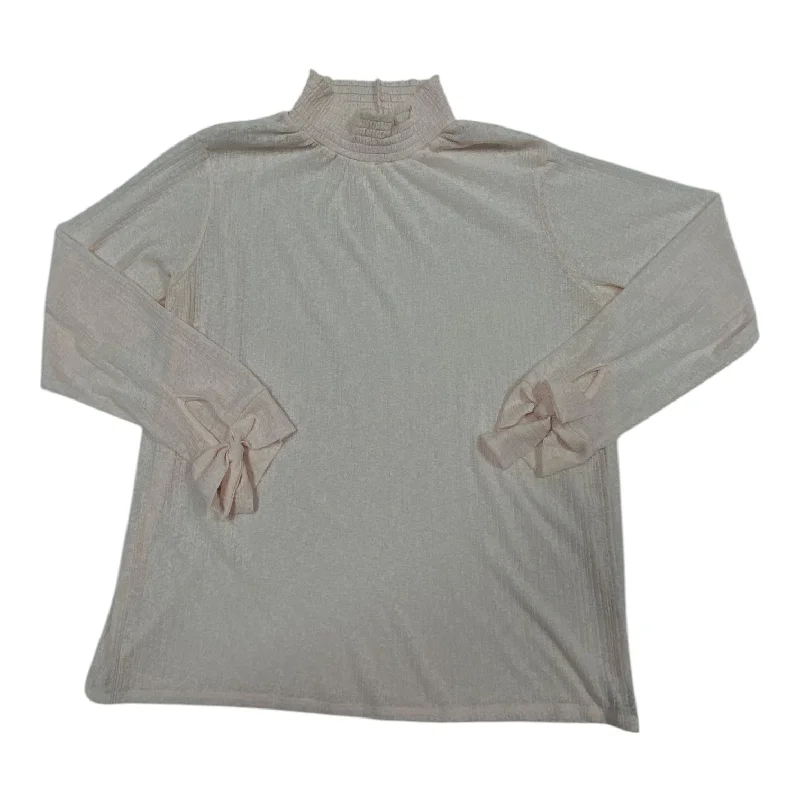 Top Ls By AMITIE In Sheer Pink, Size:L Streetwear Style