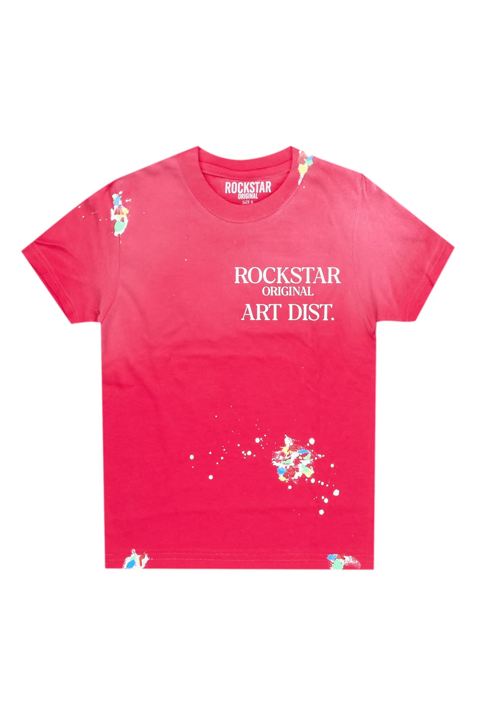 Boys Palmer Pink Graphic T-Shirt Artistic Men's Avant