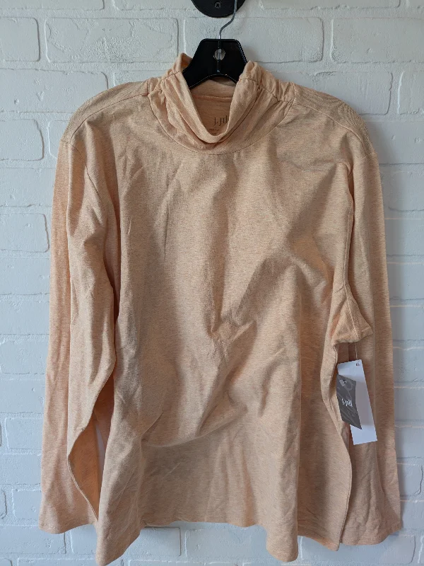 Top Long Sleeve By J. Jill In Orange, Size: 3x Sophisticated Men's 