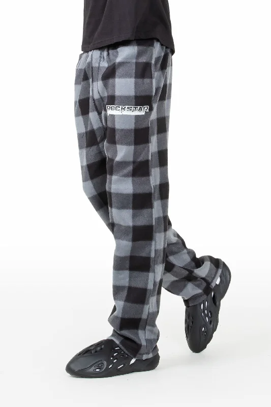 Nigel Black/Grey Plaid Pajamas Trendy Men's Bucket