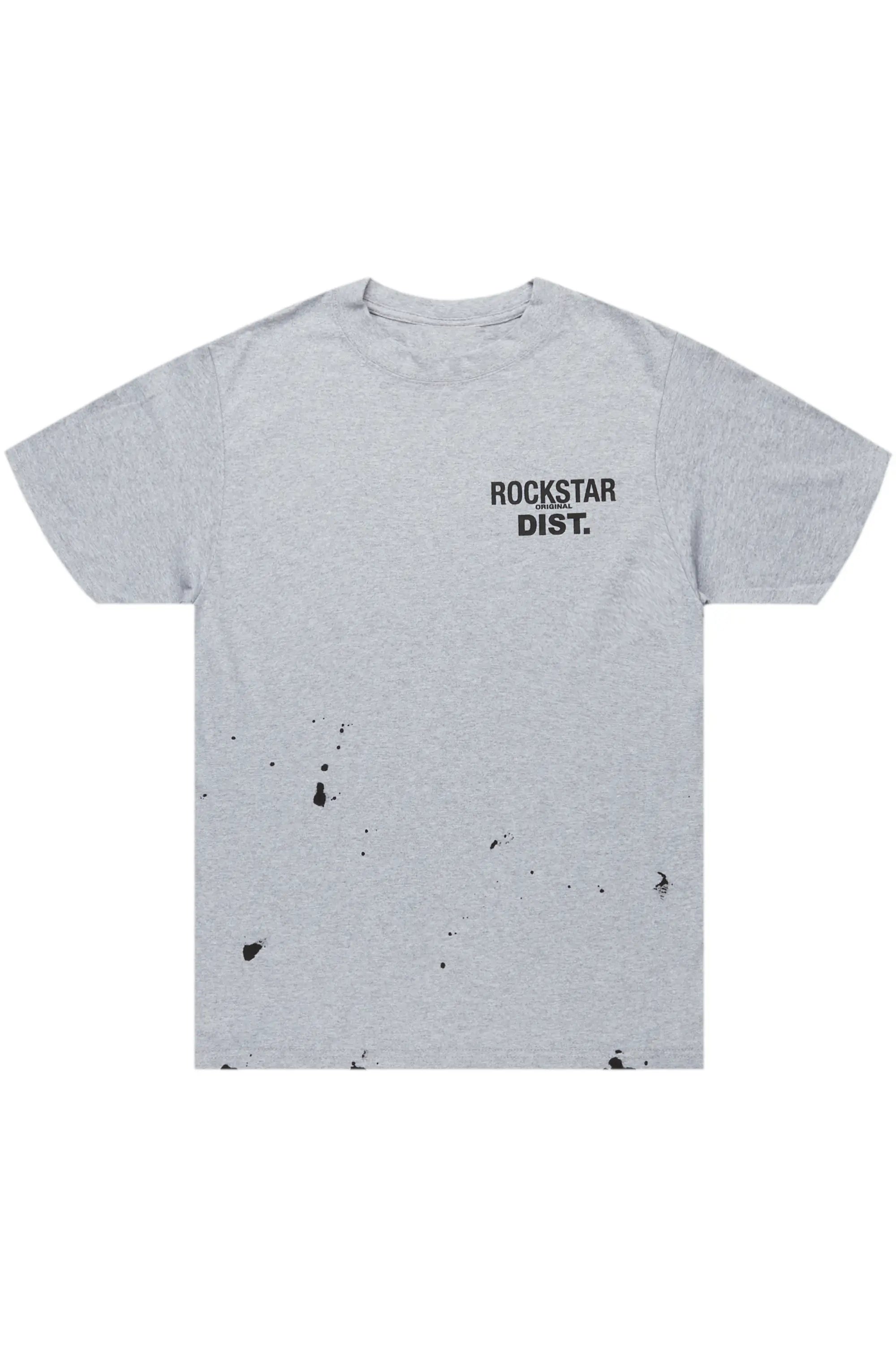 Raffer Grey Graphic T-Shirt Tailored