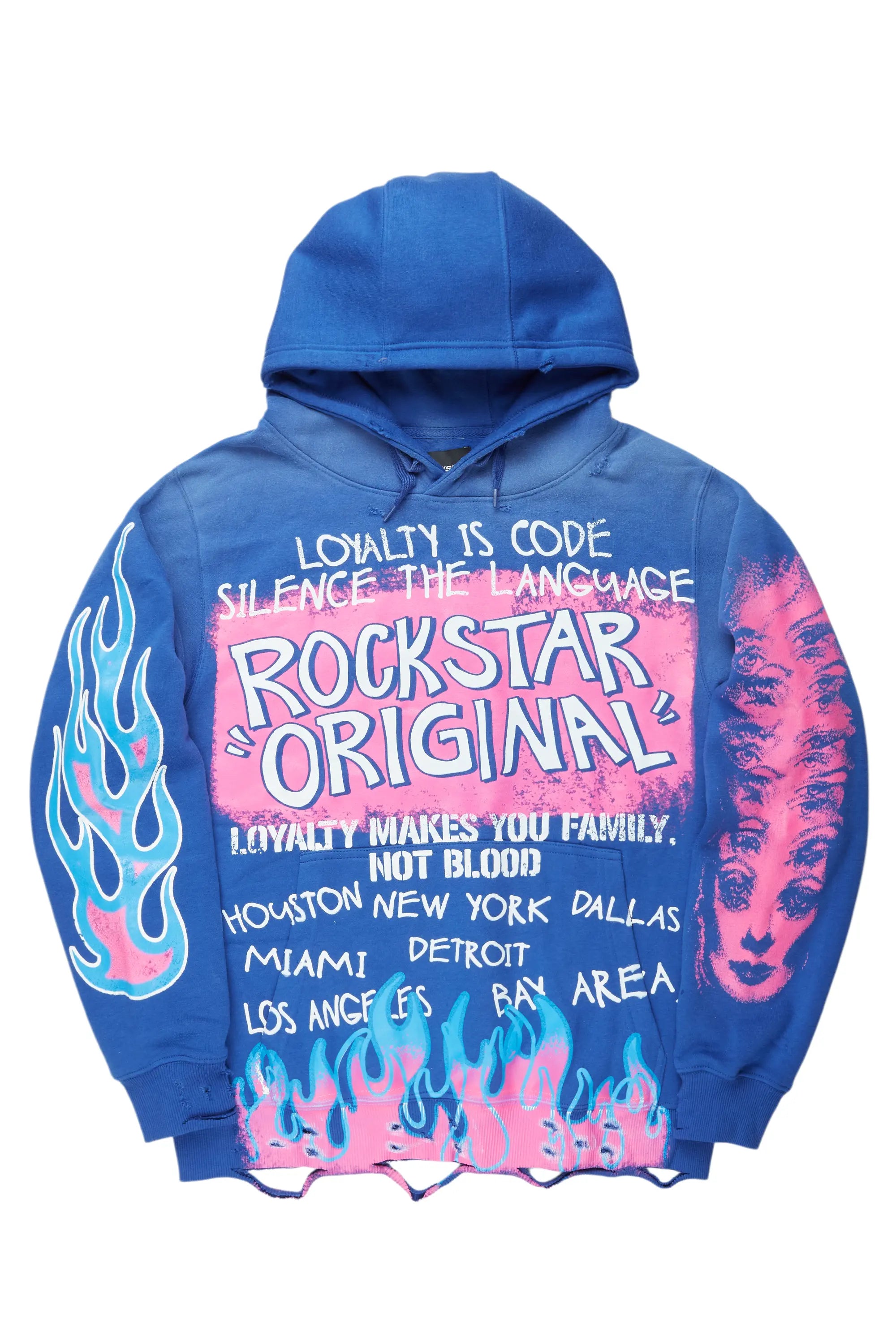 Bridgette Royal Blue Oversized Hoodie Business