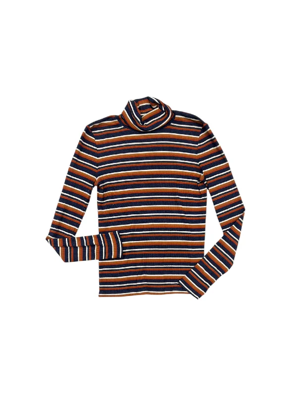 Top Long Sleeve By Madewell In Striped Pattern, Size: S Refined Men's Velvet