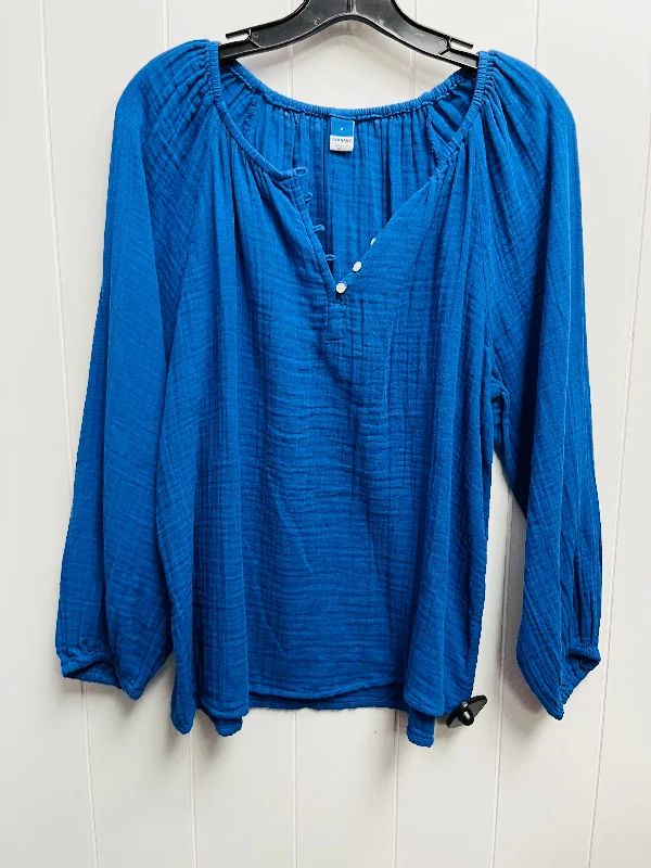 Top Long Sleeve By Old Navy In Blue, Size: S Cozy Men's Winter