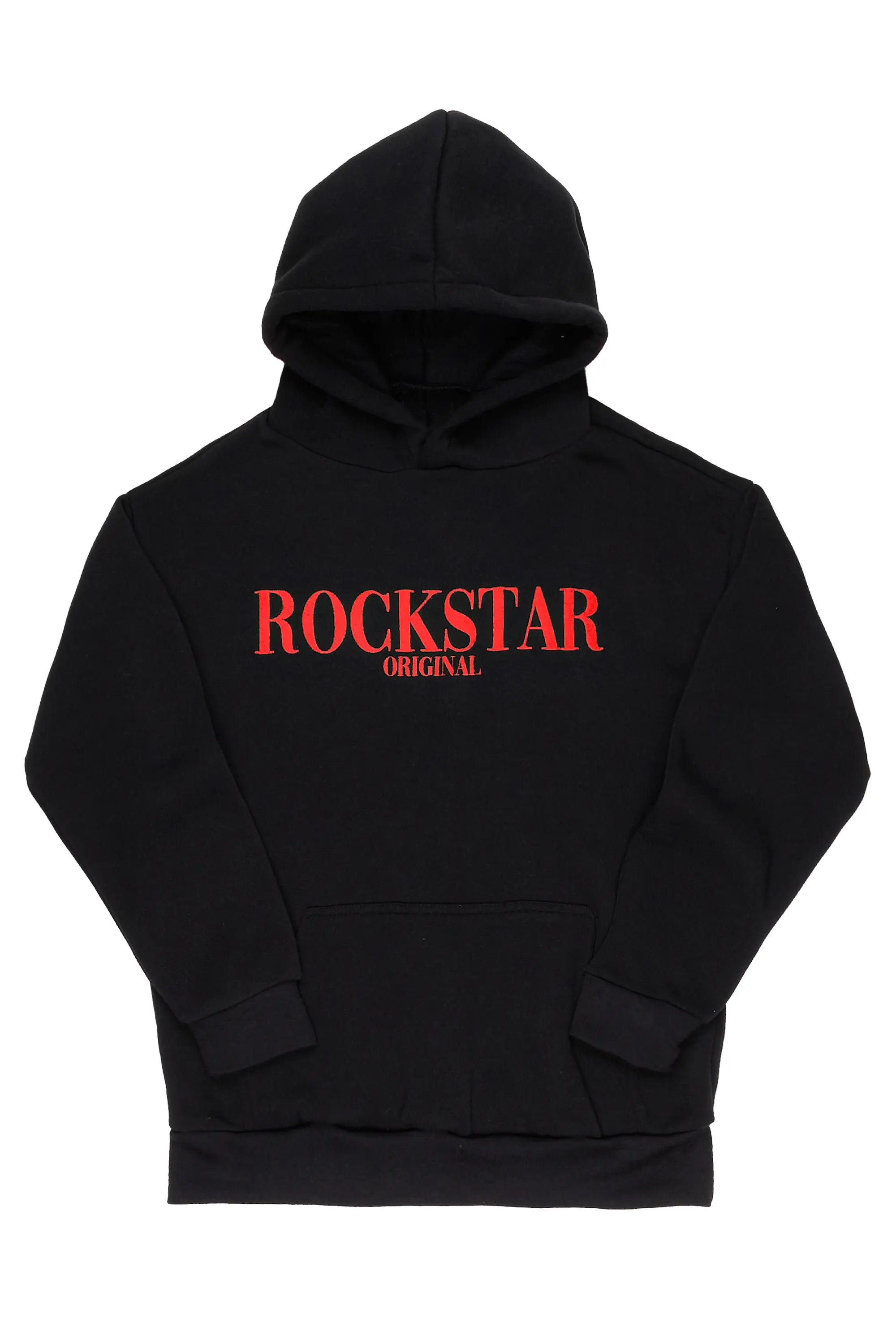 Octavio Graphic Hoodie-Black/Red Business