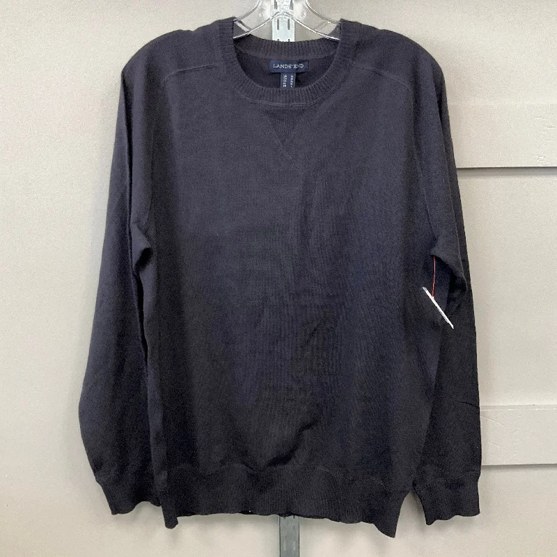 Top Long Sleeve By Lands End In Navy, Size: M Organic