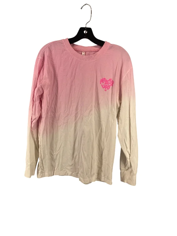 Top Long Sleeve By Fabletics In Pink, Size: S Sporty Men's Tennis