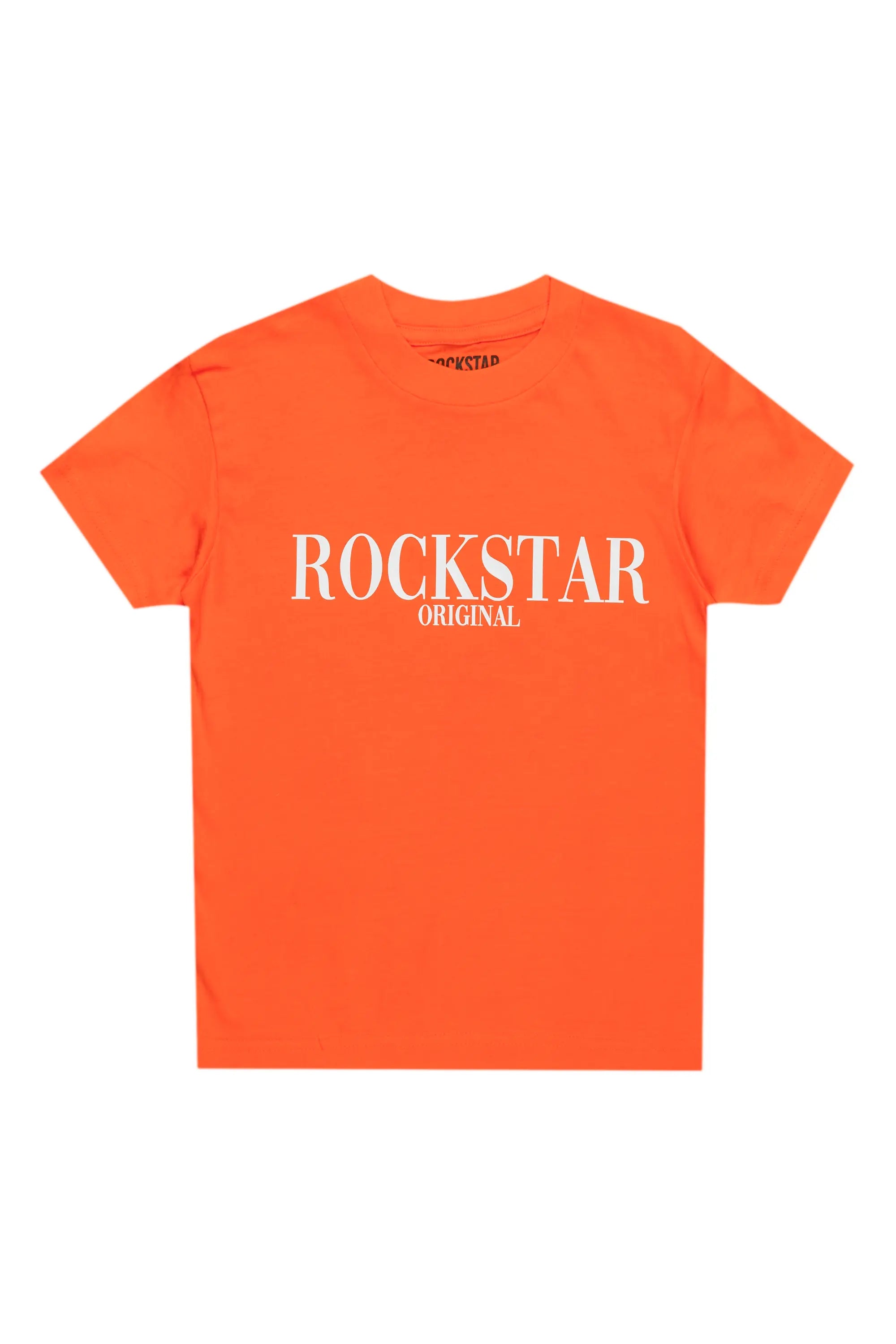 Boys Octavio Orange Graphic T-Shirt Traditional Men's Country