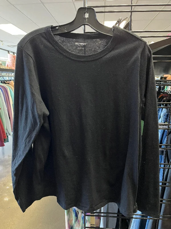 Top Long Sleeve Basic By Old Navy In Black, Size: L Sporty Men's Tennis