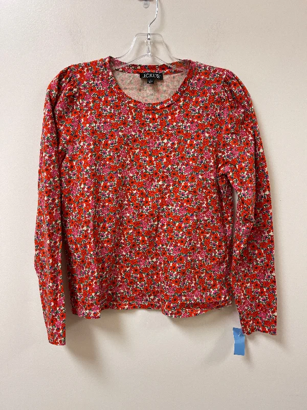 Top Long Sleeve By J. Crew In Floral Print, Size: S Vintage Men's 1970S Disco