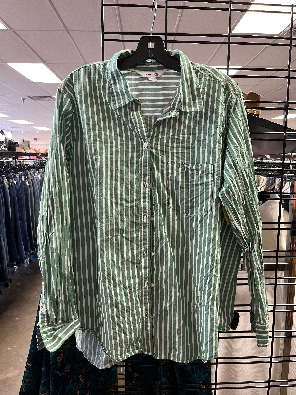 Top Long Sleeve By Old Navy In Green, Size: Xxl Dynamic Men's High