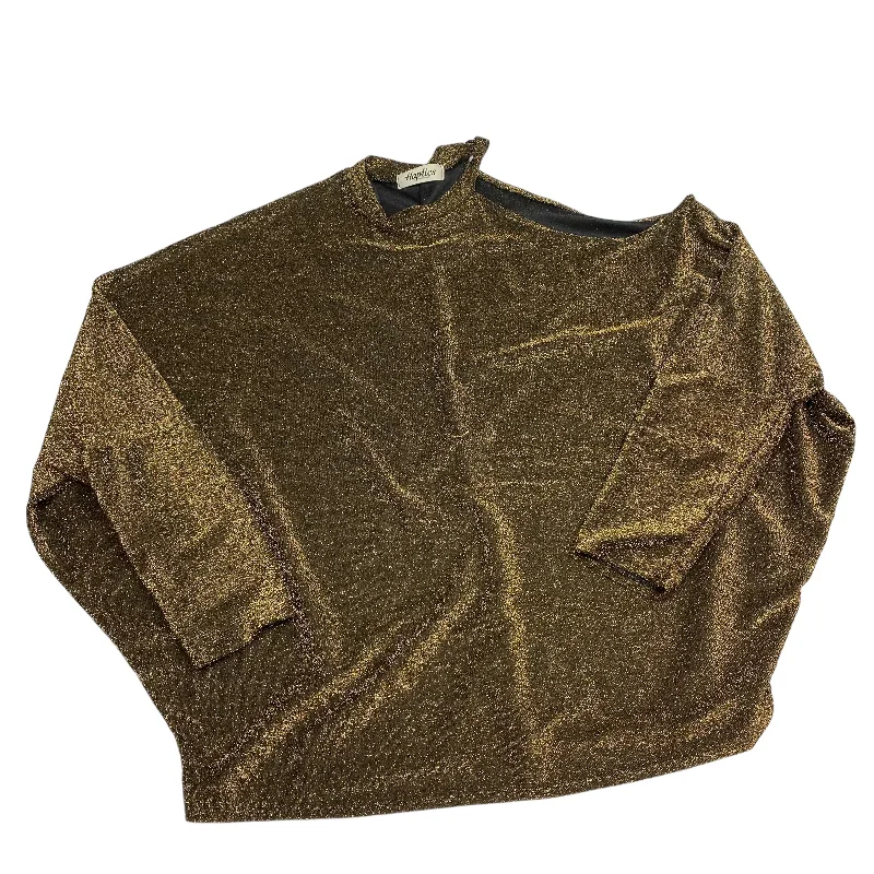 Top Long Sleeve By Haptics In Gold, Size: 2x Hip Men's Urban