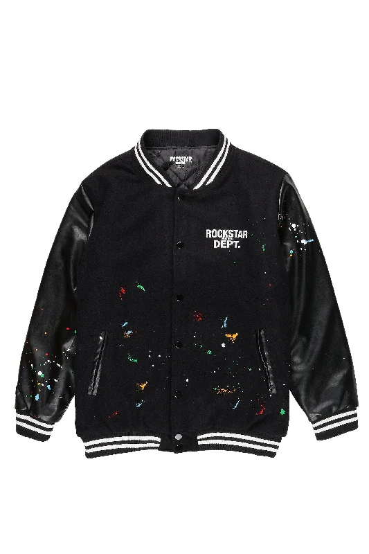 Boomer Black Varsity Jacket Cool Men's Skate