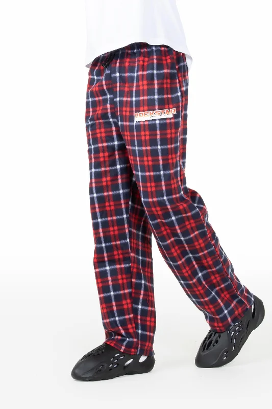 Nigel Red/Blue Plaid Pajamas Rugged Men's Outdoor 