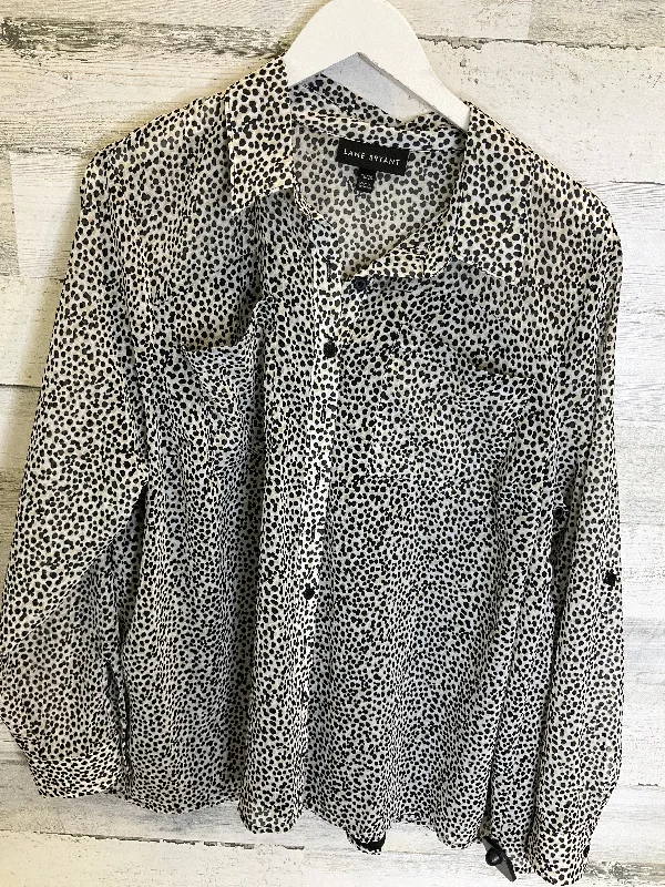 Top Long Sleeve By Lane Bryant In Animal Print, Size: 1x Traditional Men's Wool