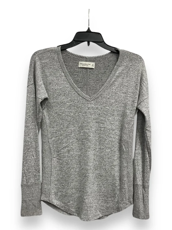 Top Long Sleeve Basic By Abercrombie And Fitch In Grey, Size: Xs Dynamic Men's High