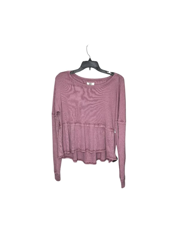 Top Long Sleeve By True Craft In Purple, Size: L Beach