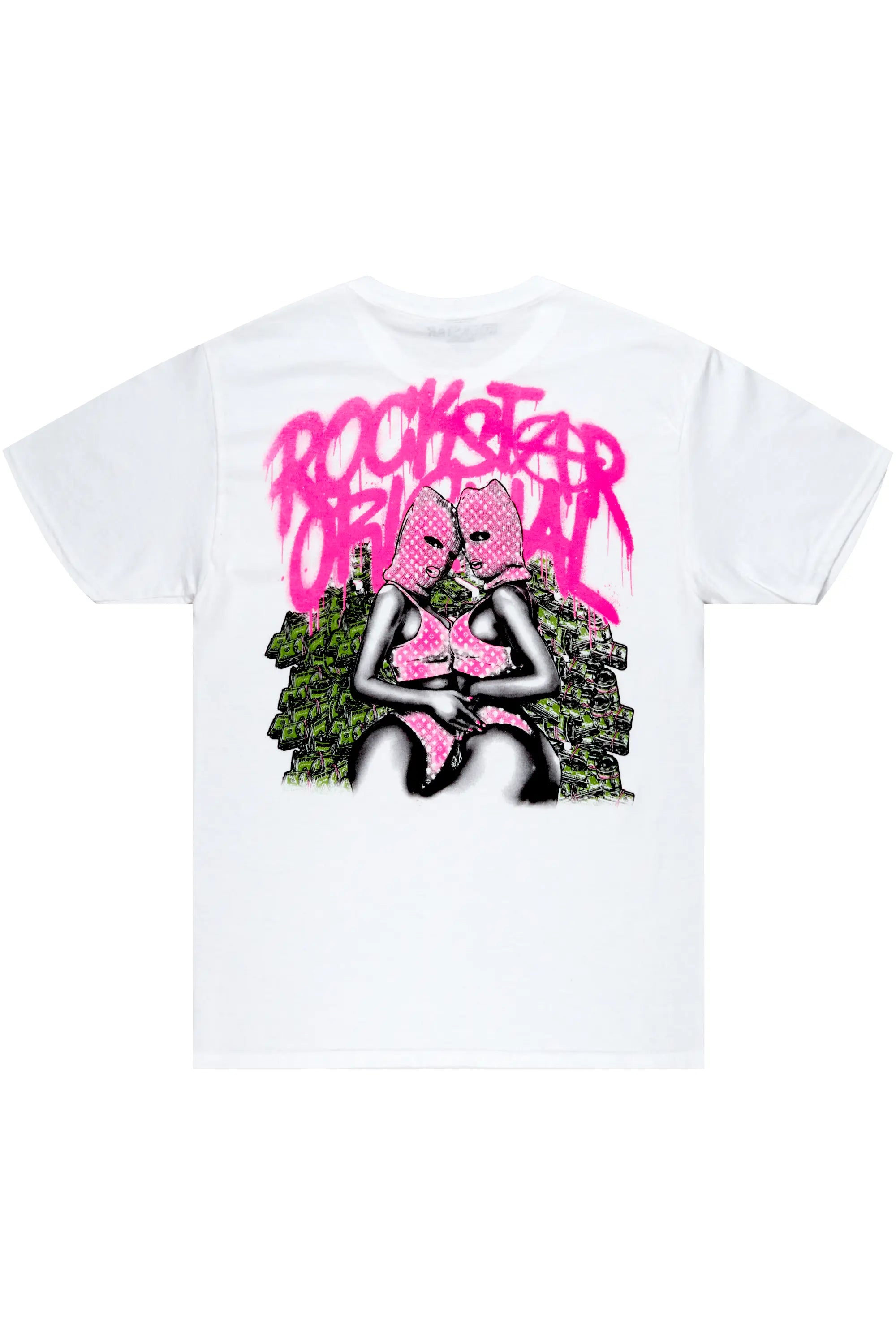 Badbich White Graphic T-Shirt Street