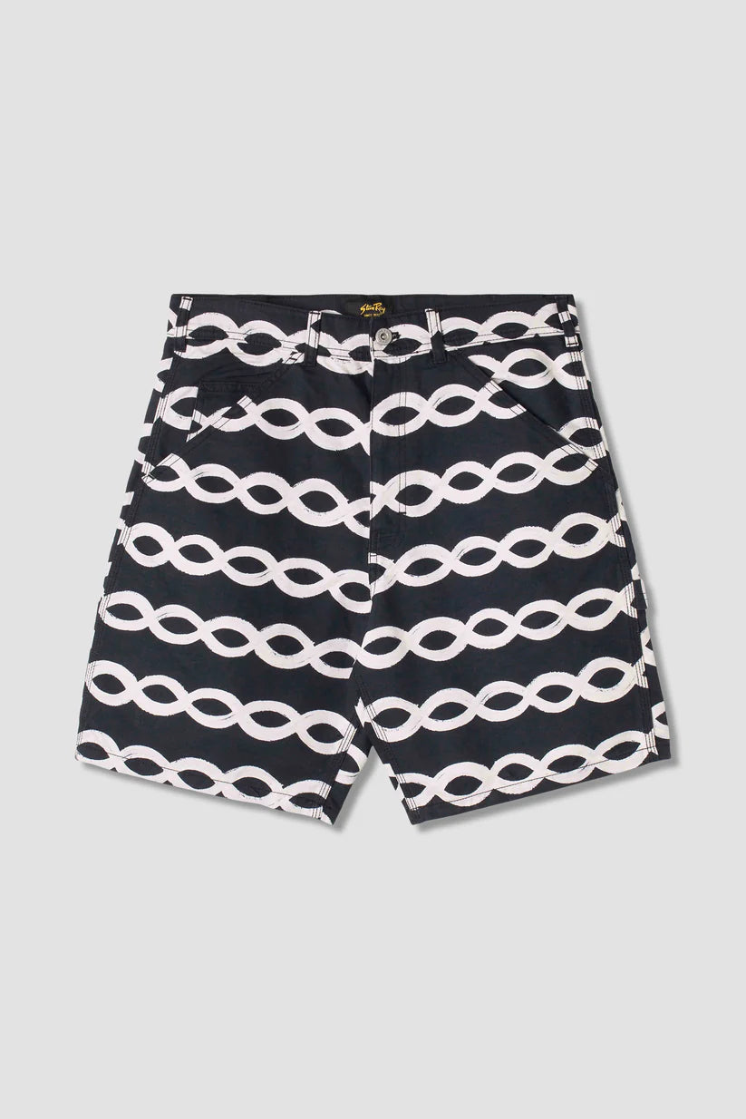 Stan Ray Painter Short Black Wave Sporty Men's Athleisure 