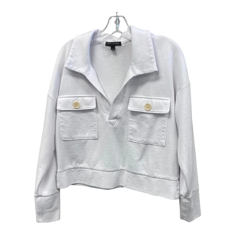 Top Ls By Banana Republic In White, Size:L Edgy Men's Punk