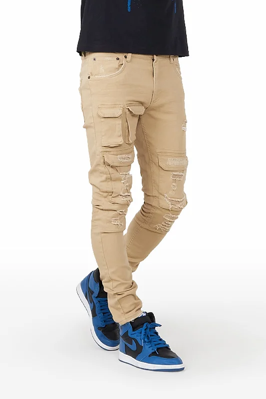 Yaso Khaki Cargo Jean Lumberjack