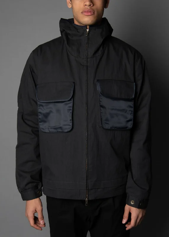 Nara Waxed Cargo Jkt Midnight