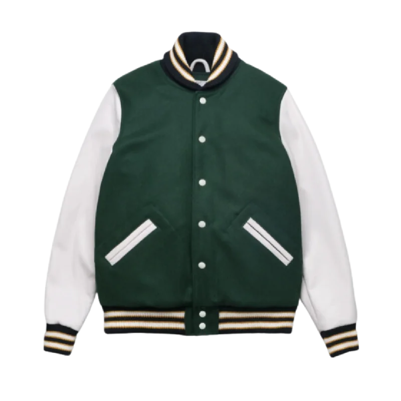 Varsity Jacket - Pine & Milk