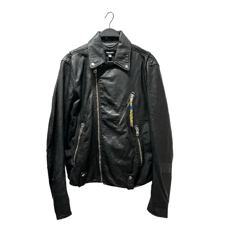 DIESEL/Leather Jkt/XL/Leather/BLK/