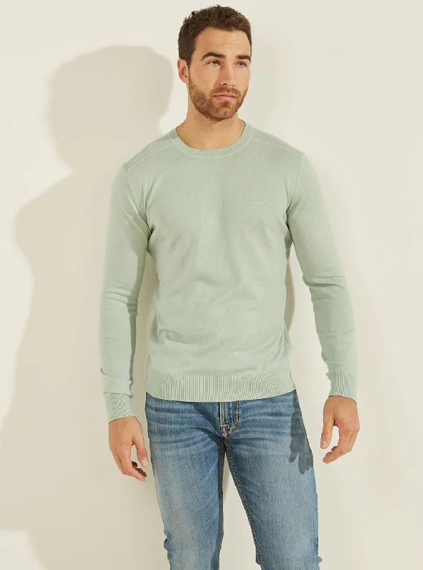 Cloudy Blue Norman Silk Blend Jumper