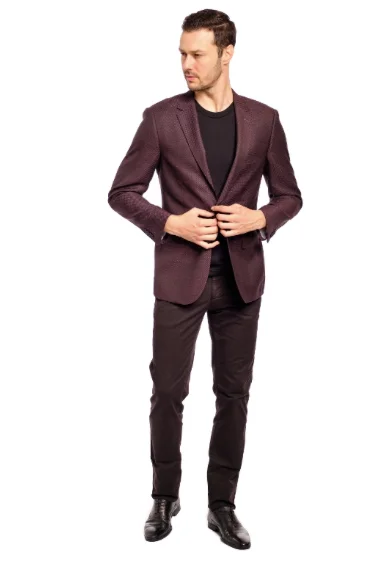 Slim Fit 50 Shades of Plum Slim Fit Sport Jacket GB-SJ-ITA-F8