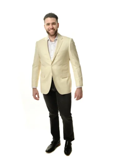 Modern Fit Ivory Sport Jacket B-SJ-Drago-20P11