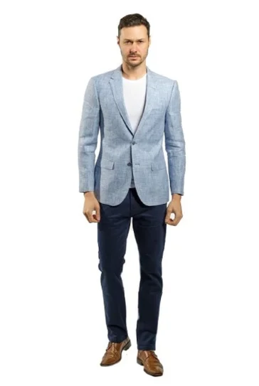 Slim Fit Light Blue Sport Jacket GB-SJ-ITA-38