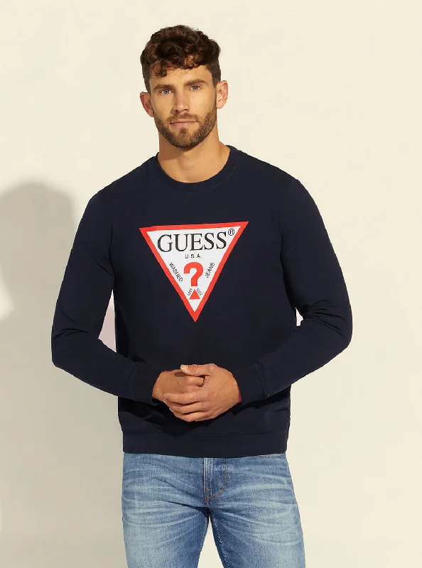 Deep Navy Audley Fleece Jumper